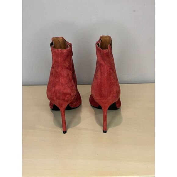 Jeffrey Campbell Women's Nixie Suede Pointed Toe Bootie Red Orange Size 7.5 NWT - Picture 8 of 10